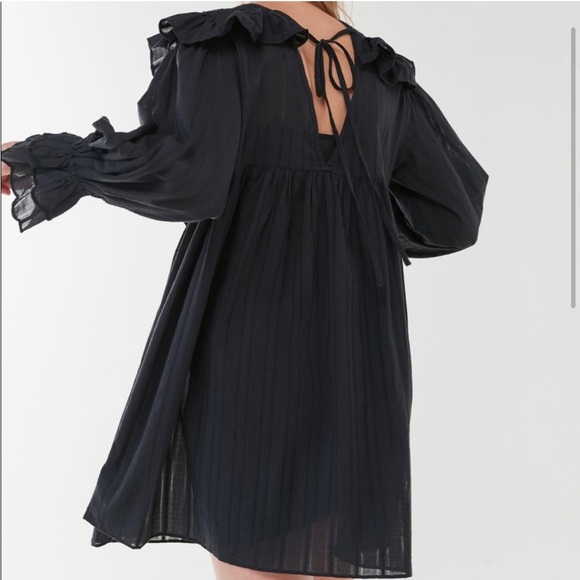 O17 Women's Uo Pepper Ruffle Bib Babydoll Dress - Picture 4 of 13